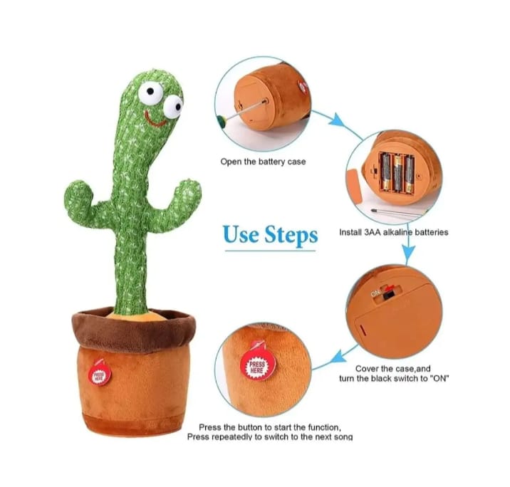 Dancing Cactus Baby Talking Toy