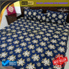 Velvet Jacquard 4pcs King Size Bedsheet Set Star Flower