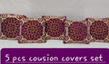 Luxury Velvet Jacquard Cushion Covers Pack of 5 AYCSH-00911
