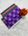 Summer Cotton All over 2pcs Premium Purple St Leafs