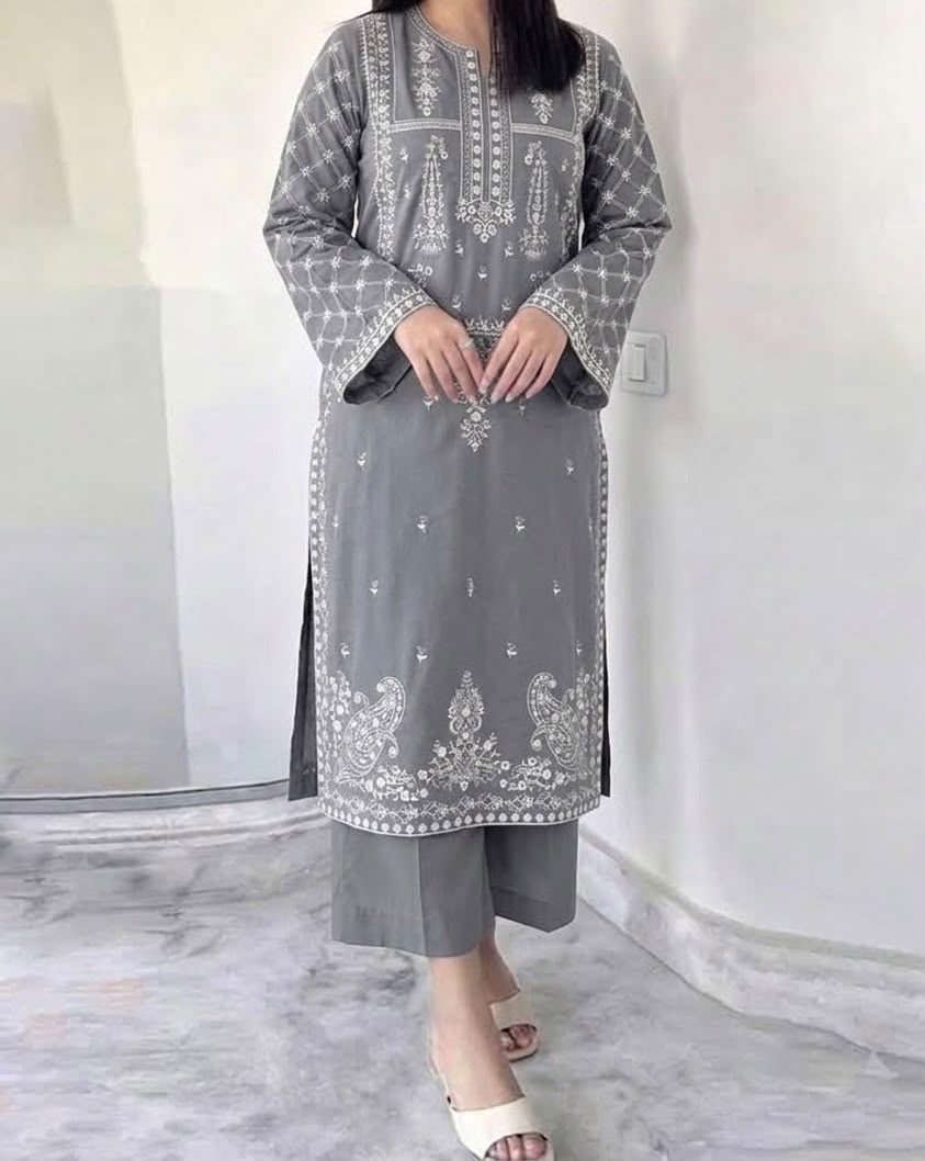 Winter Dhanak Embroidery 2pcs Suit AY00124