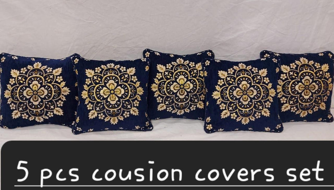 Luxury Velvet Jacquard Cushion Covers Pack of 5 AYCSH-00906