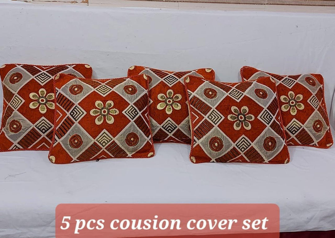 Luxury Velvet Jacquard Cushion Covers Pack of 5 AYCSH-00909