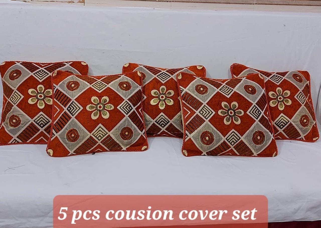Luxury Velvet Jacquard Cushion Covers Pack of 5 AYCSH-00909