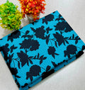 Summer Cotton All over 2pcs Premium Sky Blue Black Floral Full