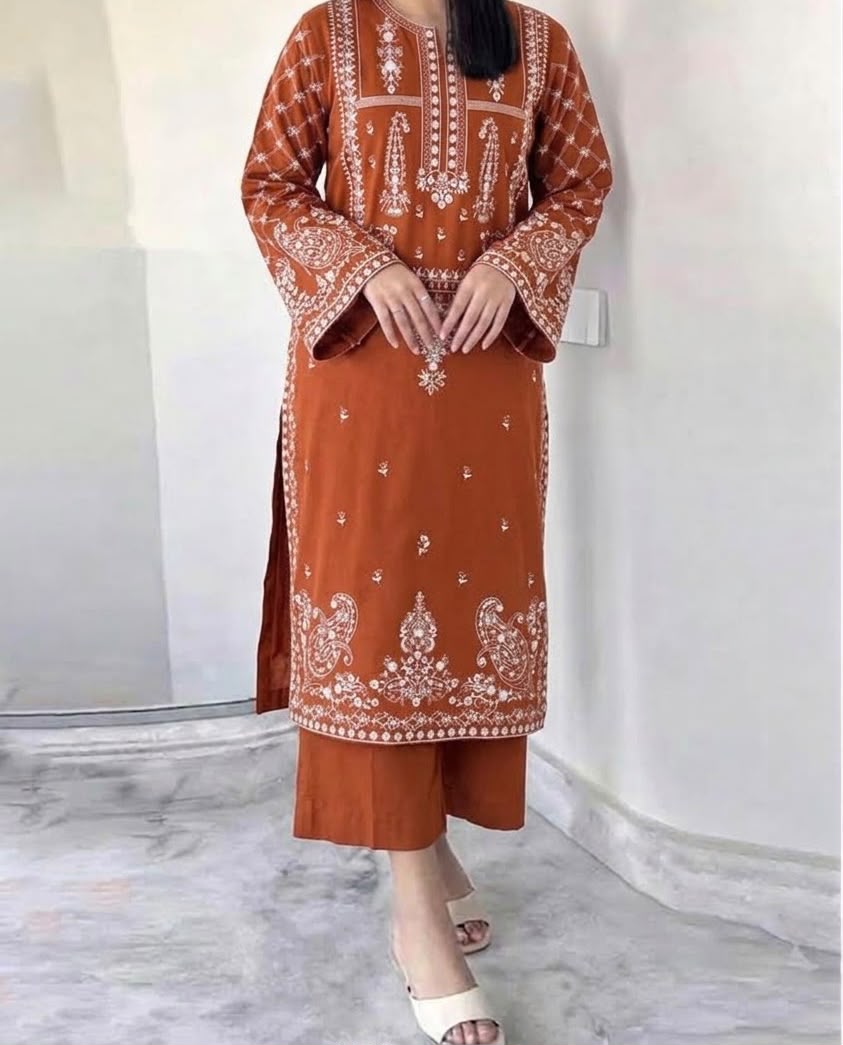 Winter Dhanak Embroidery 2pcs Suit AY00122