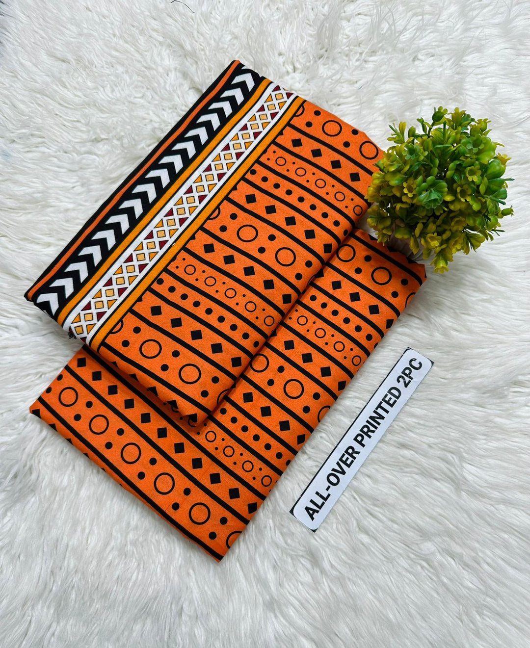 Summer Cotton All over 2pcs Premium NW BS Orange