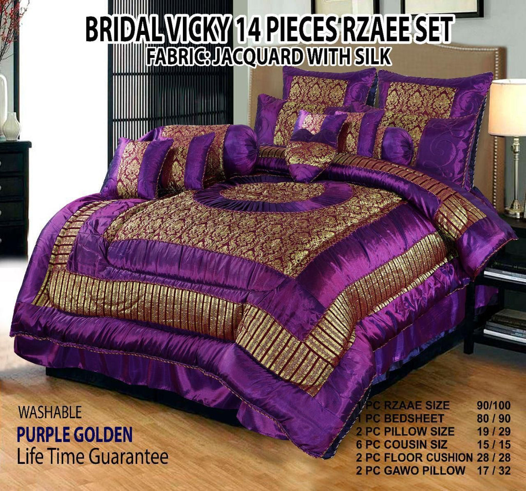 Luxury Bridal Set 14pcs Purple