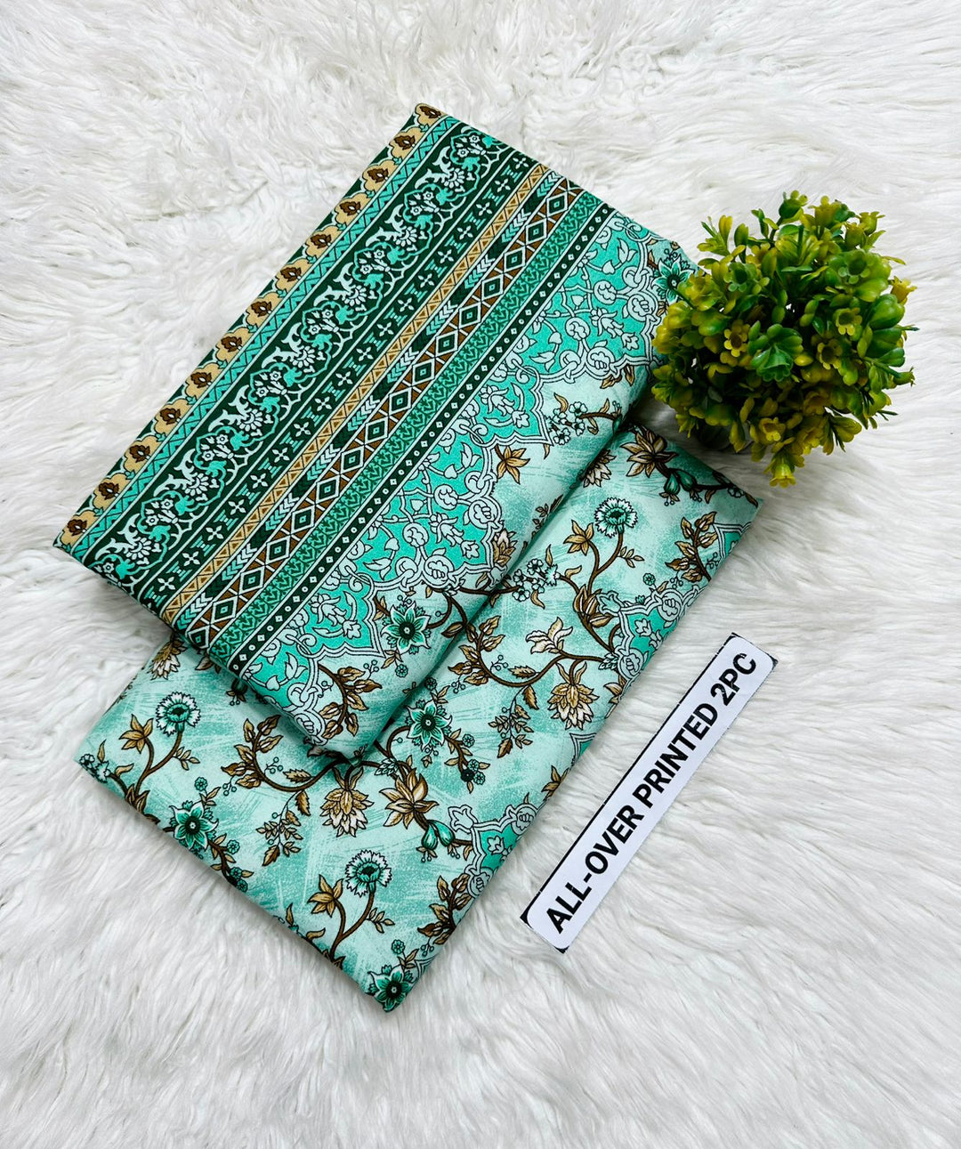 Summer Cotton All over 2pcs Premium Green Meadow