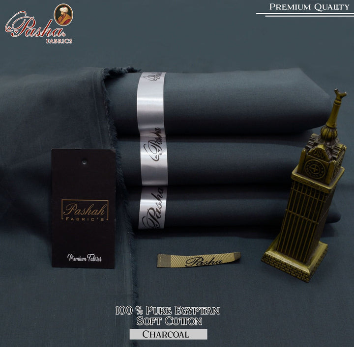 Pasha Fabrics Pure Egyptian Cotton Suit Men Fashion