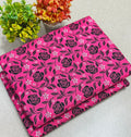 Summer Cotton All over 2pcs Premium Suit Pink Black Roses Tran
