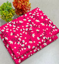 Summer Cotton All over 2pcs Premium Suit Pink White sm floral
