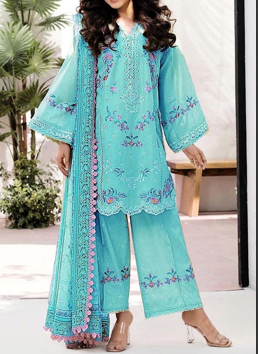 Summer Lawn Embroidery 3pcs Collection AYL3-10715