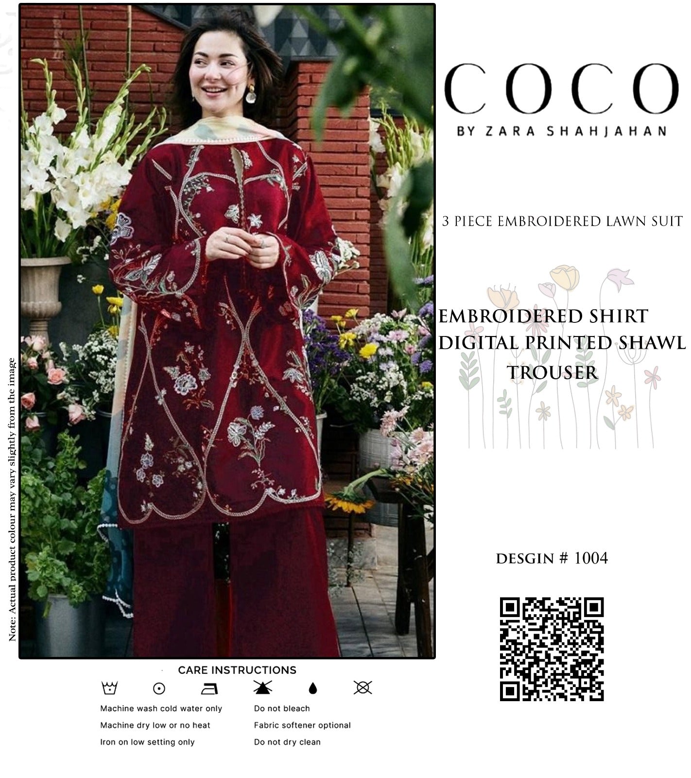 Summer Lawn Embroidery 3pcs Collection AYL3-10725