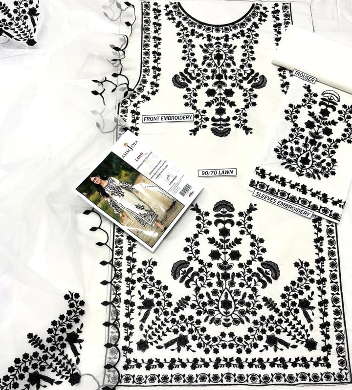 Summer Lawn Embroidery 3pcs Collection AYL3-10721