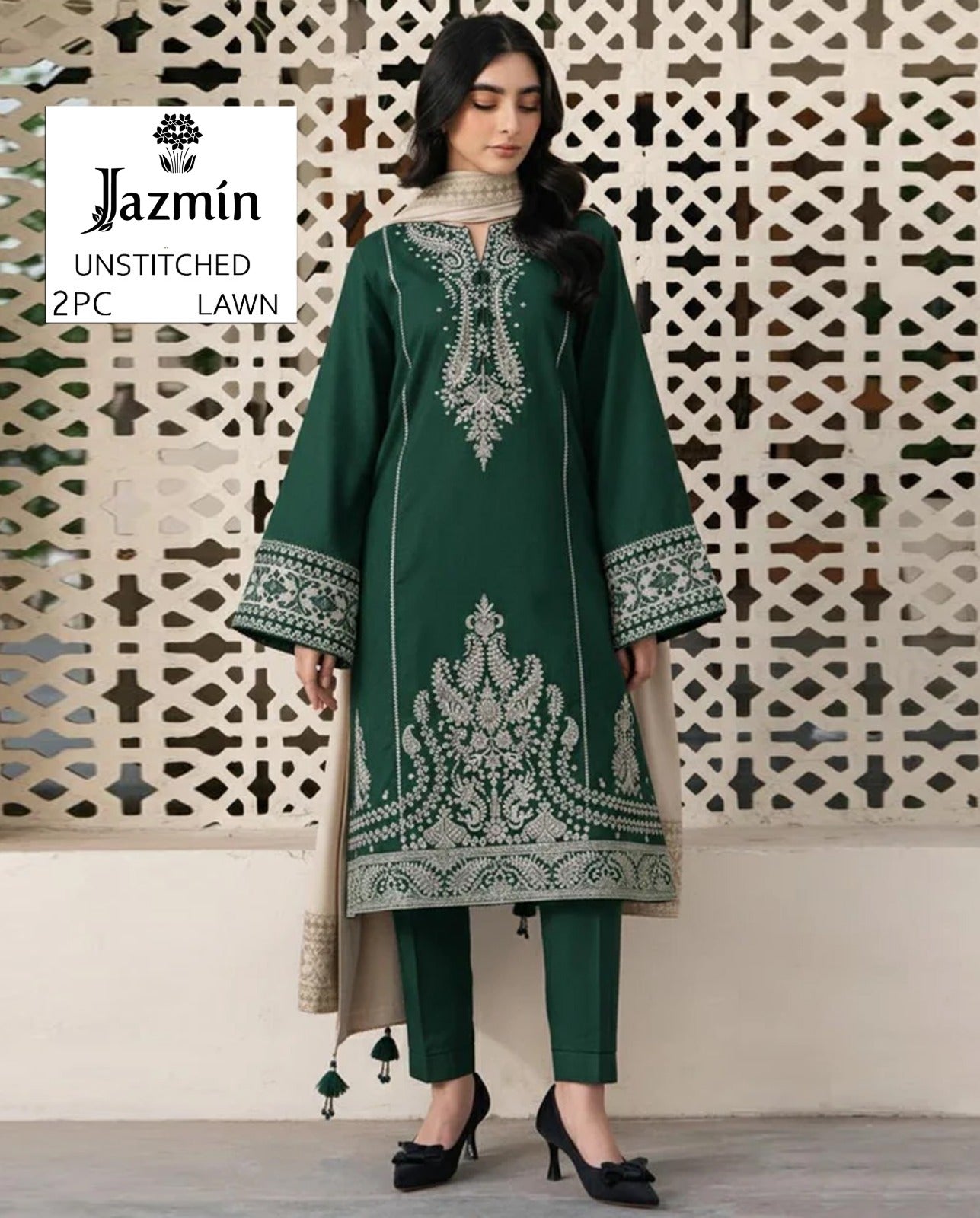 Premium Lawn Embroidery 2pcs AYAS1st 00794