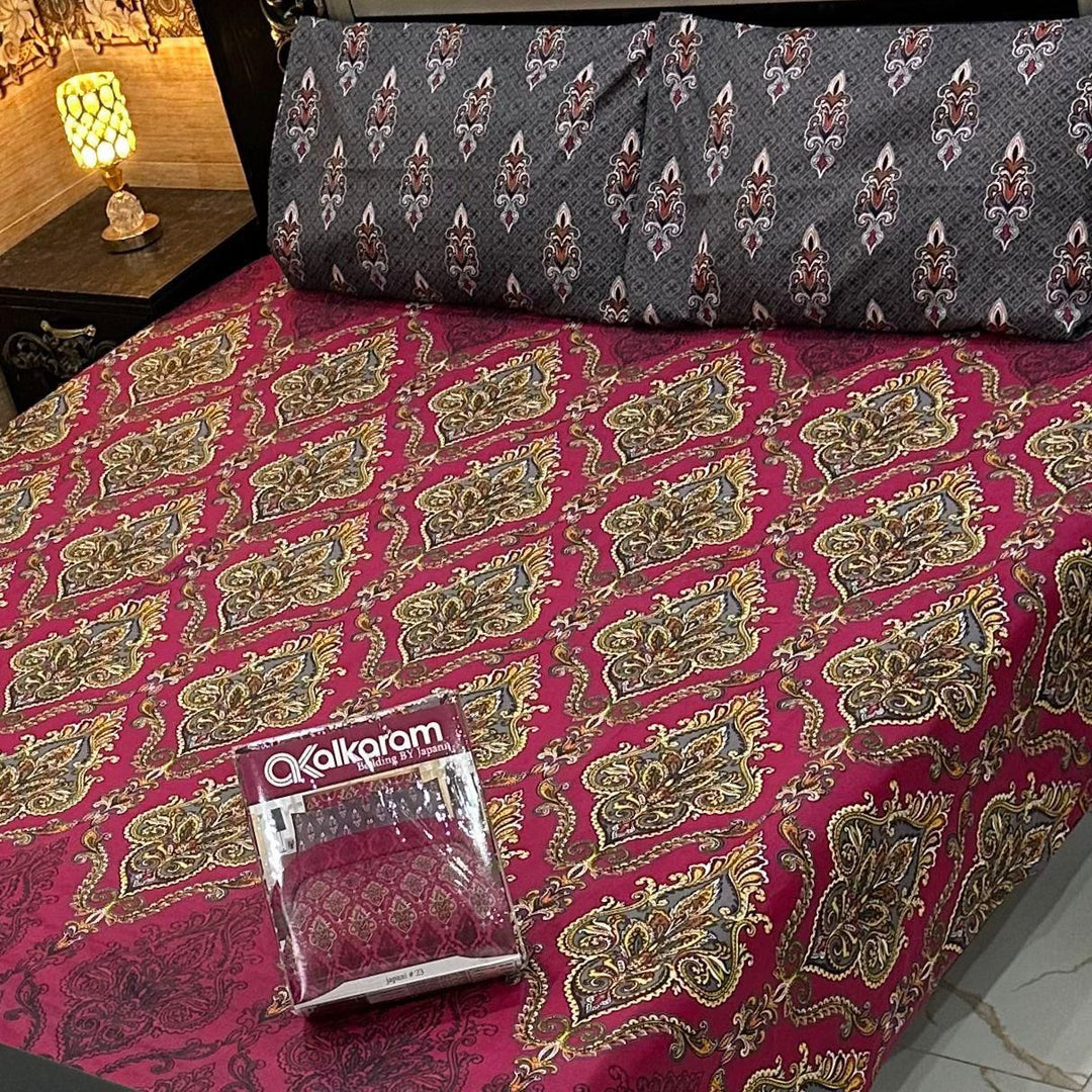 Cotton Salonika King Size Double Bedsheet AYDN-00233