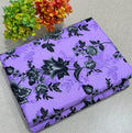 Summer Cotton All over 2pcs Premium Suit Purple Rani floral