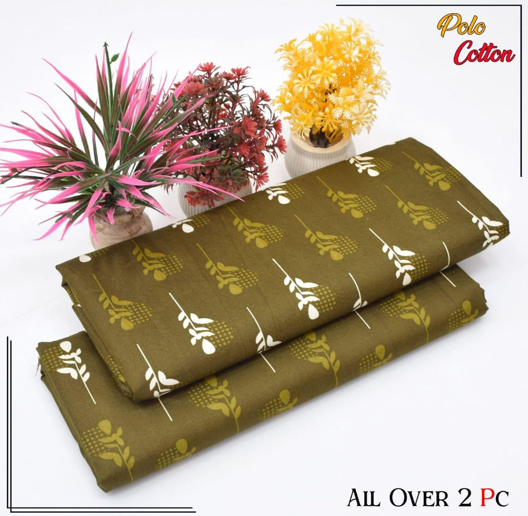 Micro Polo Cotton 2pcs Suit olive sitta