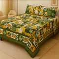 3D Leather Cotton Bedsheet AM3D-00180