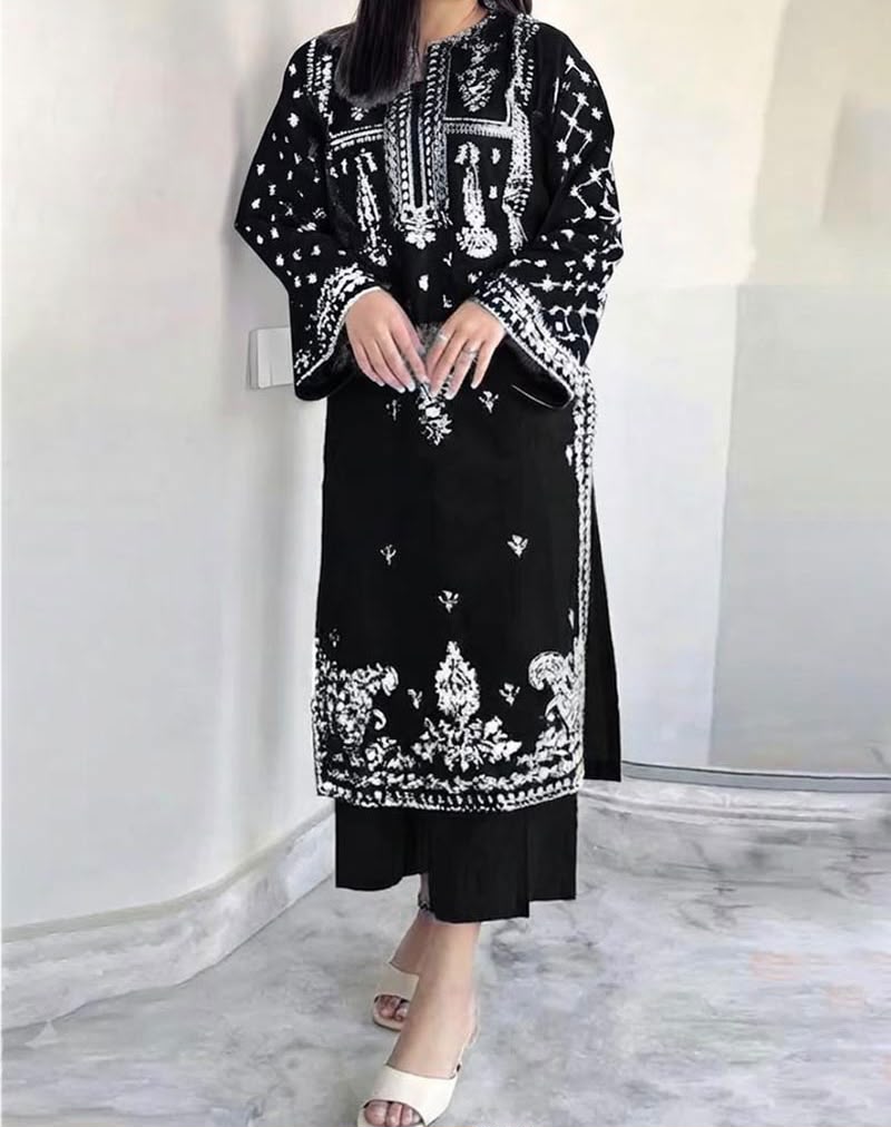 Winter Dhanak Embroidery 2pcs Suit AY00121
