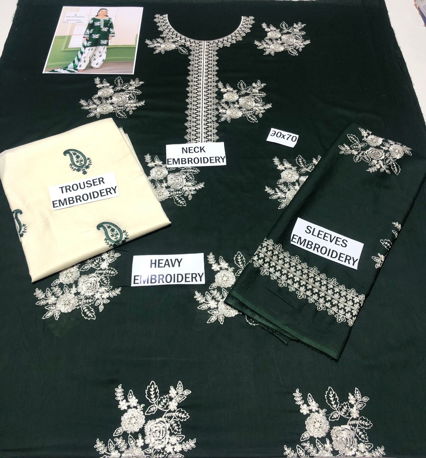 Premium Lawn Embroidery 2pcs AYAS1st 00798