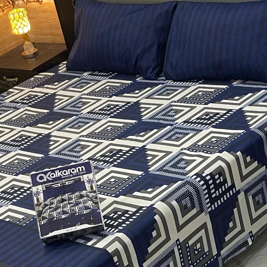 Cotton Salonika King Size Double Bedsheet AYDN-00213