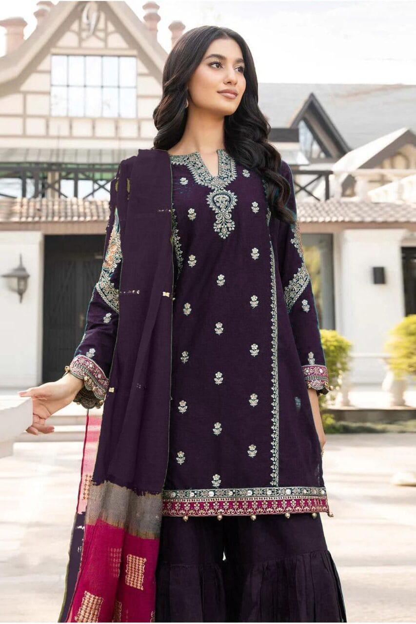 Summer Lawn Embroidery 3pcs Collection AYL3-10731
