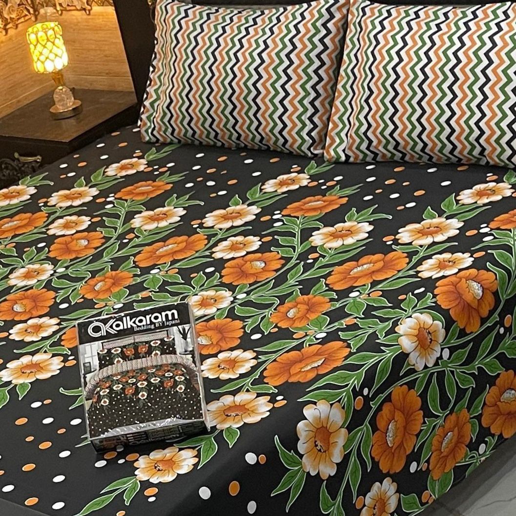 Cotton Salonika King Size Double Bedsheet AYDN-00215