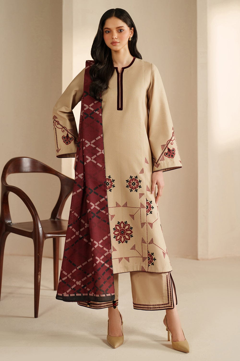 Summer Lawn 3pcs Embroidery Collection AYL3-11001