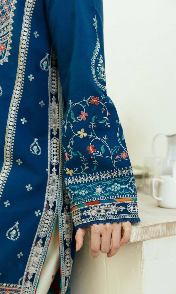 Zara Shahjahan Embroidery Lawn 3pcs Suit