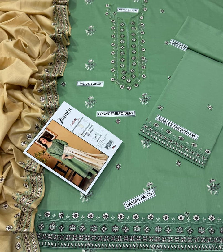 Summer Lawn Embroidery 3pcs Collection AYL3-10722