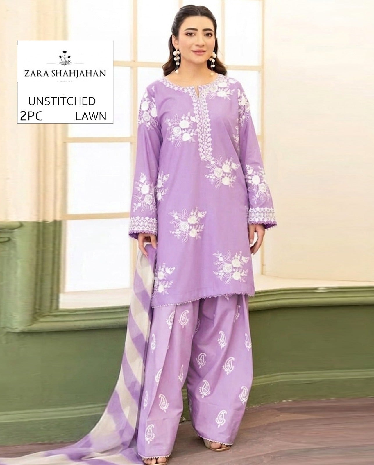 Premium Lawn Embroidery 2pcs AYAS1st 00797