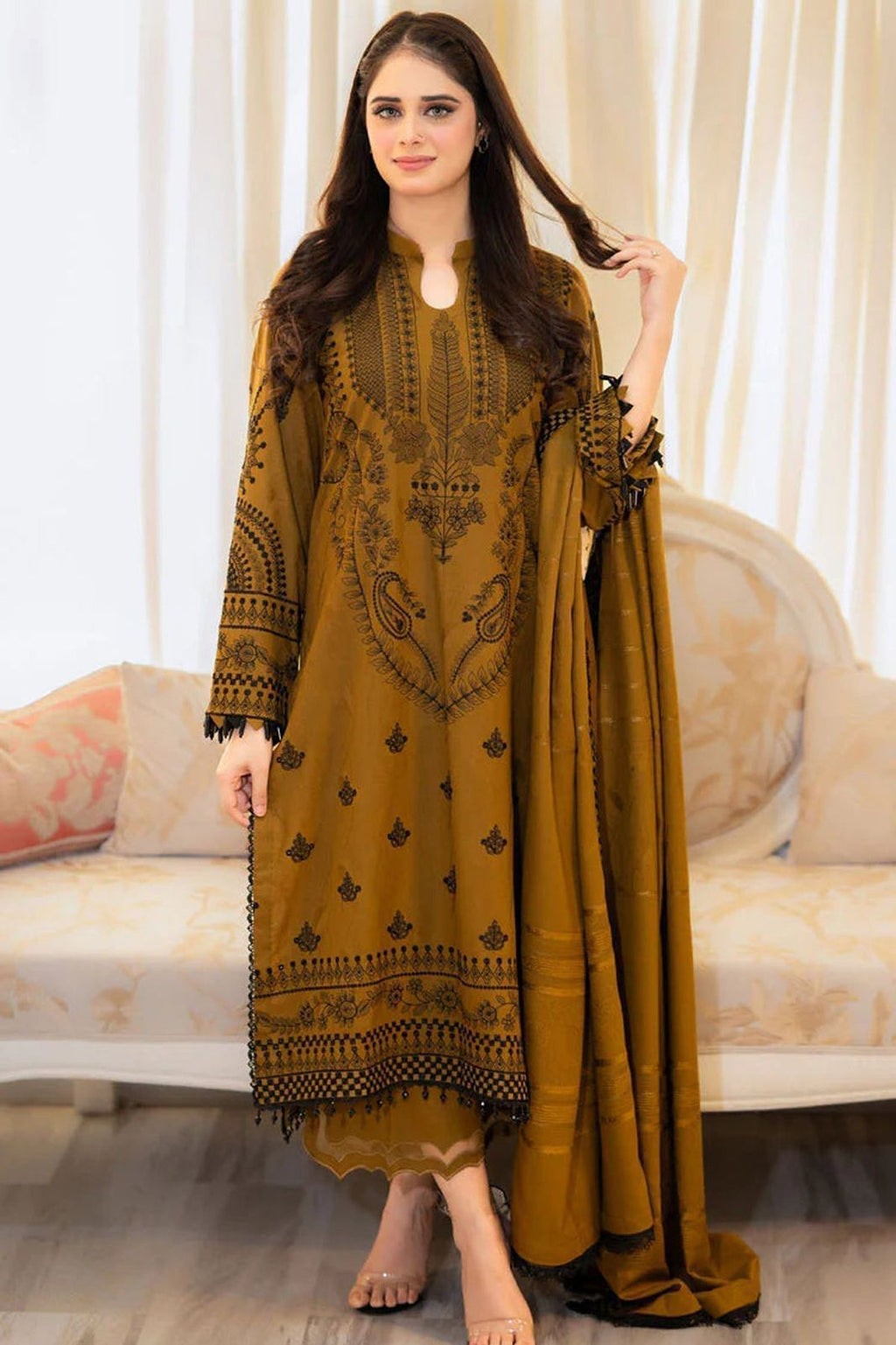 Libas Dhanak 3pcs Embroidery Most Demanding Suit 00975