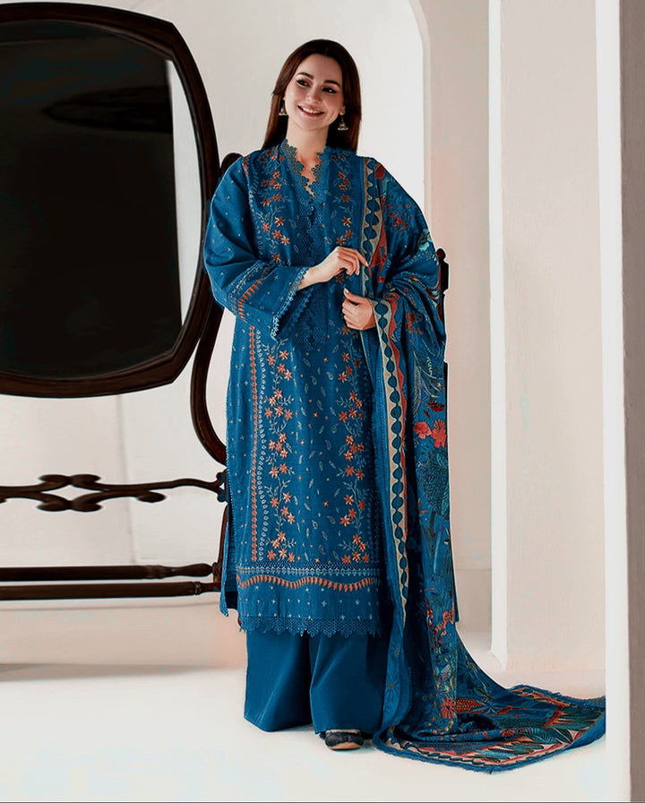 Summer Lawn Embroidery 3pcs Collection AYL3-10710