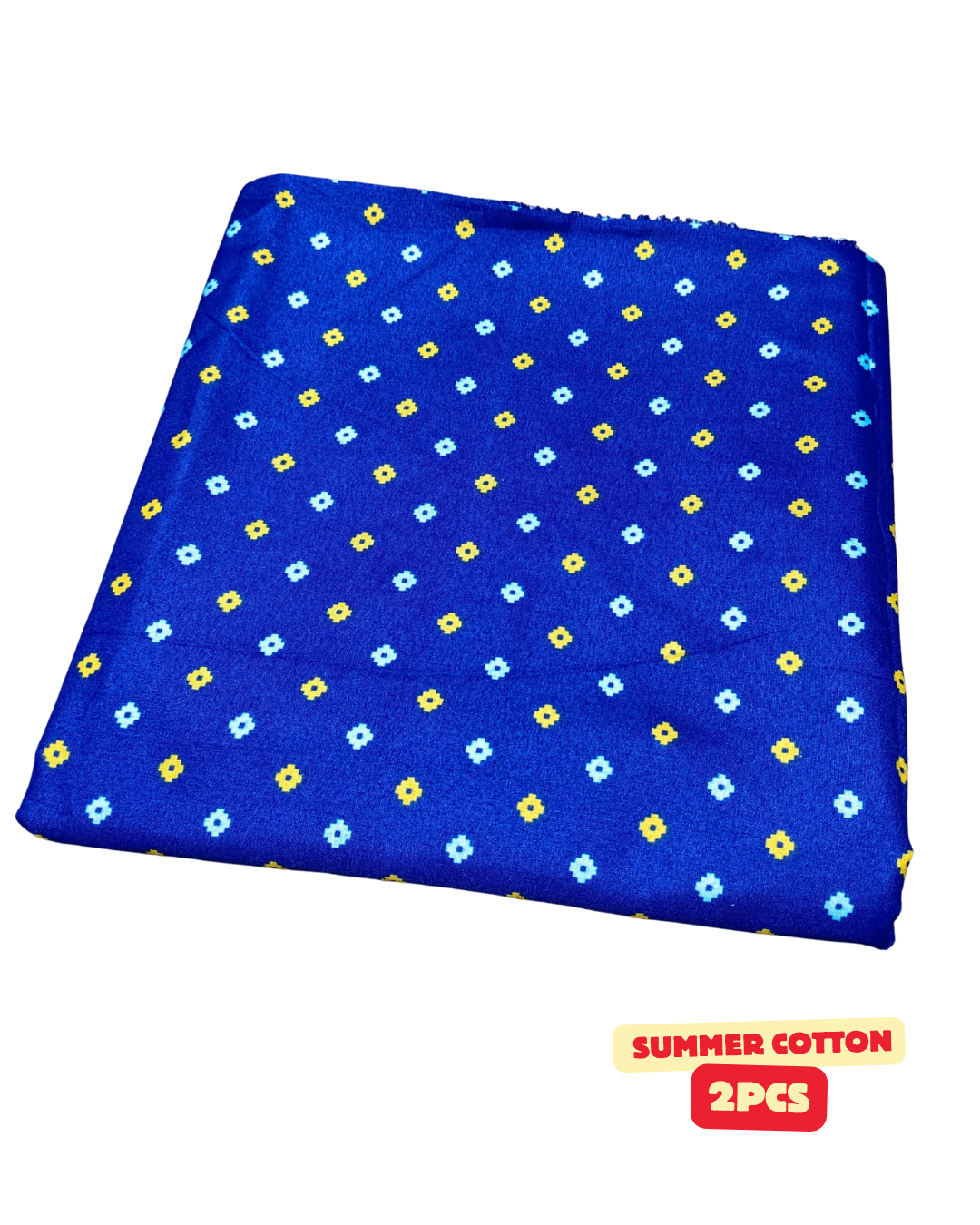 Summer Cotton All over 2pcs Premium Blue yellow BT sm