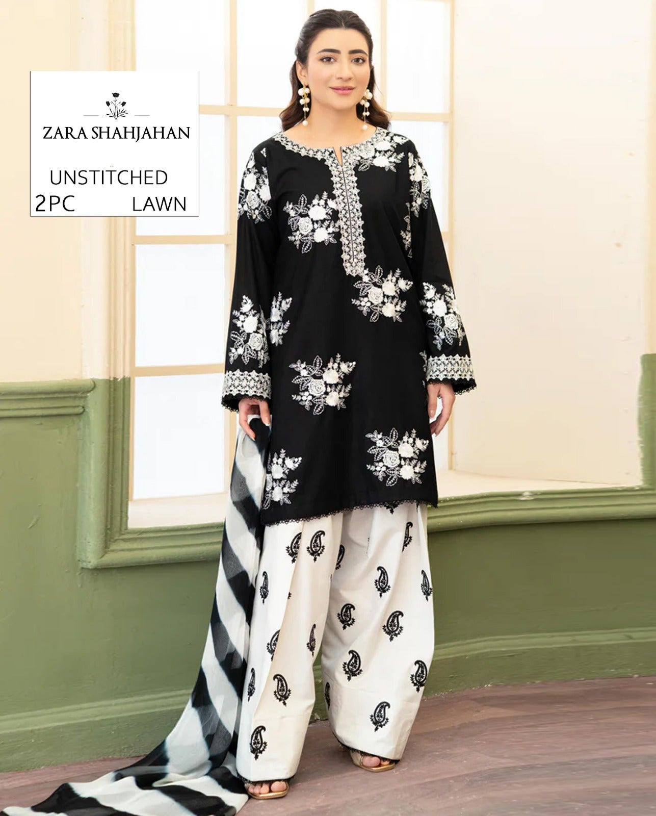Premium Lawn Embroidery 2pcs AYAS1st 00800