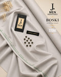 J. Junaid Jamshaid Online Premium Wash & Wear Boski Suiting For Men Stone