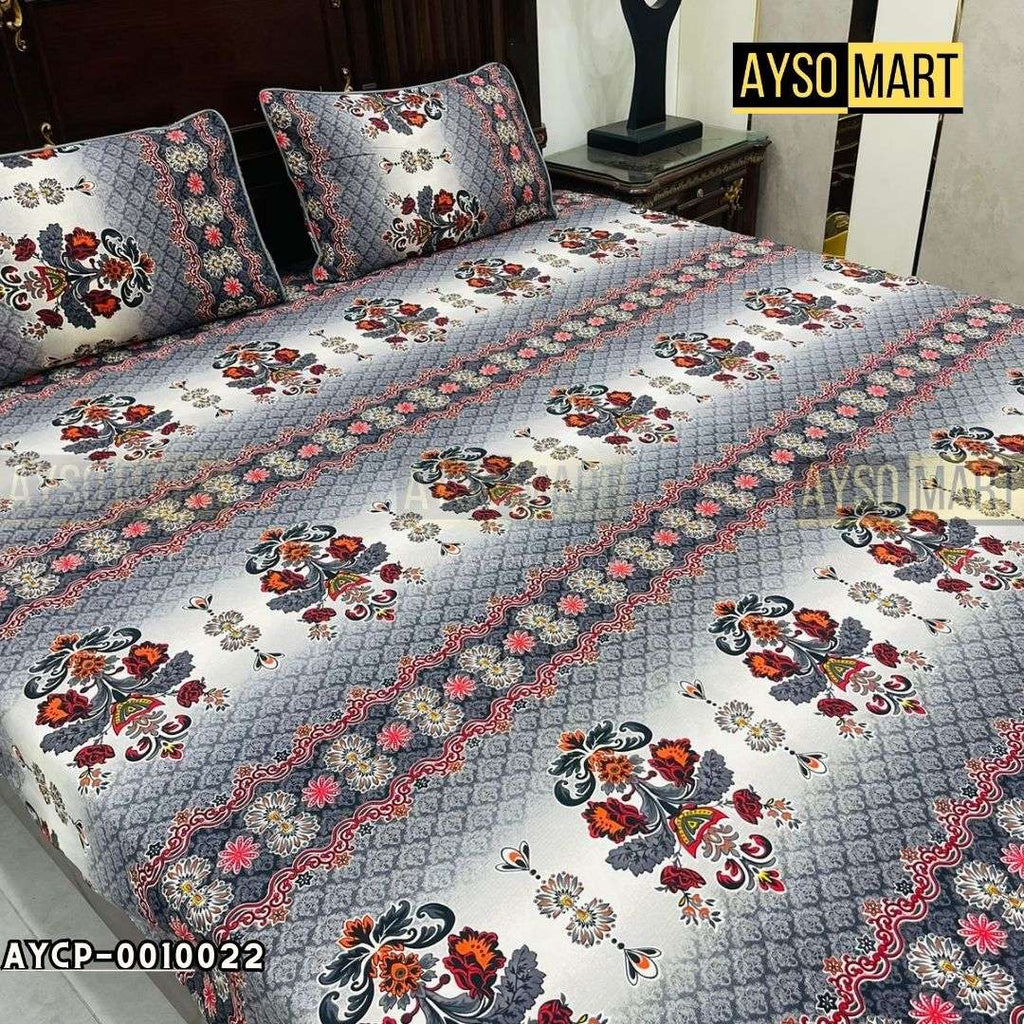 Gray Lamps 3D Crystal Cotton Plus Bedsheet AYCP-001022