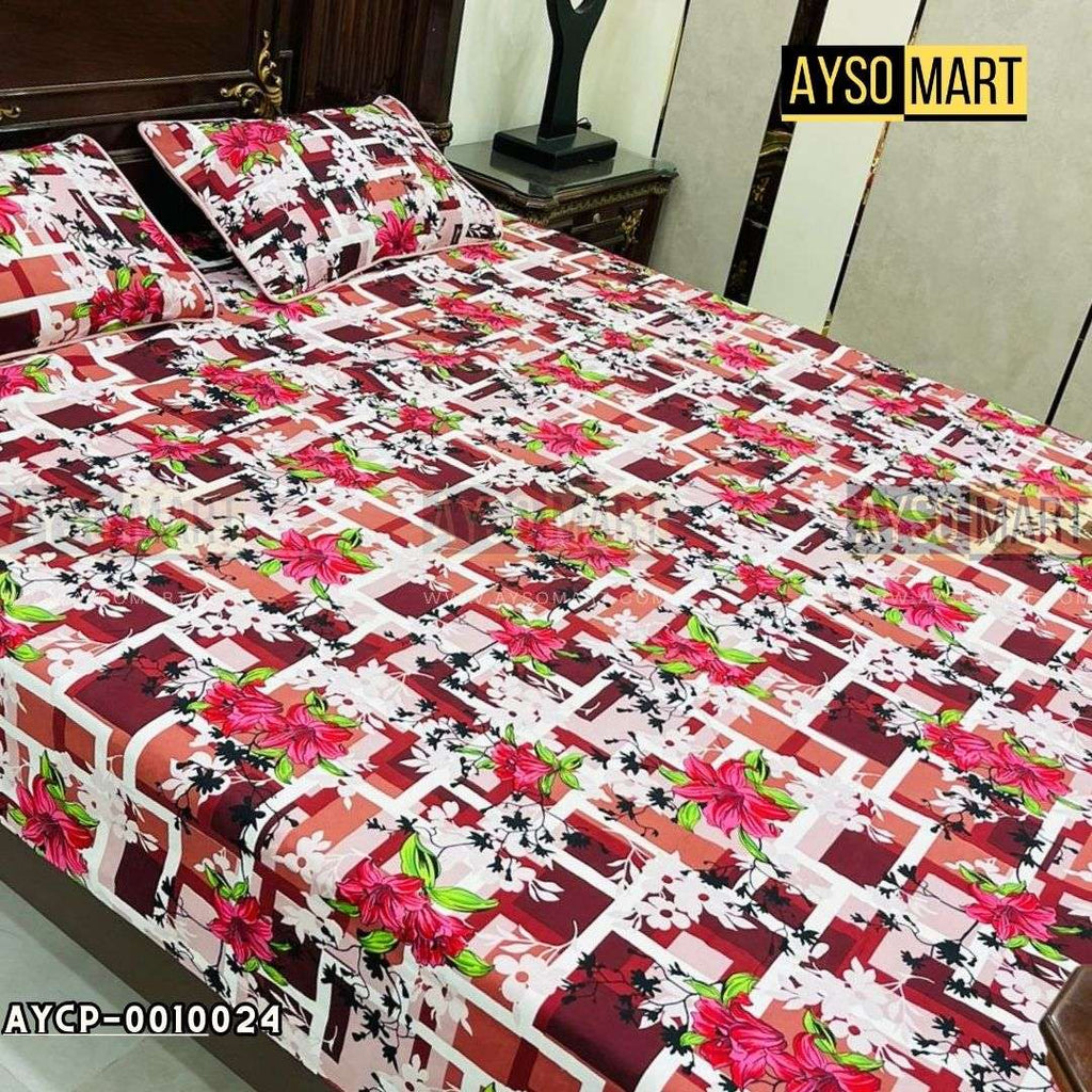 Love Puzzle 3D Crystal Cotton Plus Bedsheet AYCP-001024