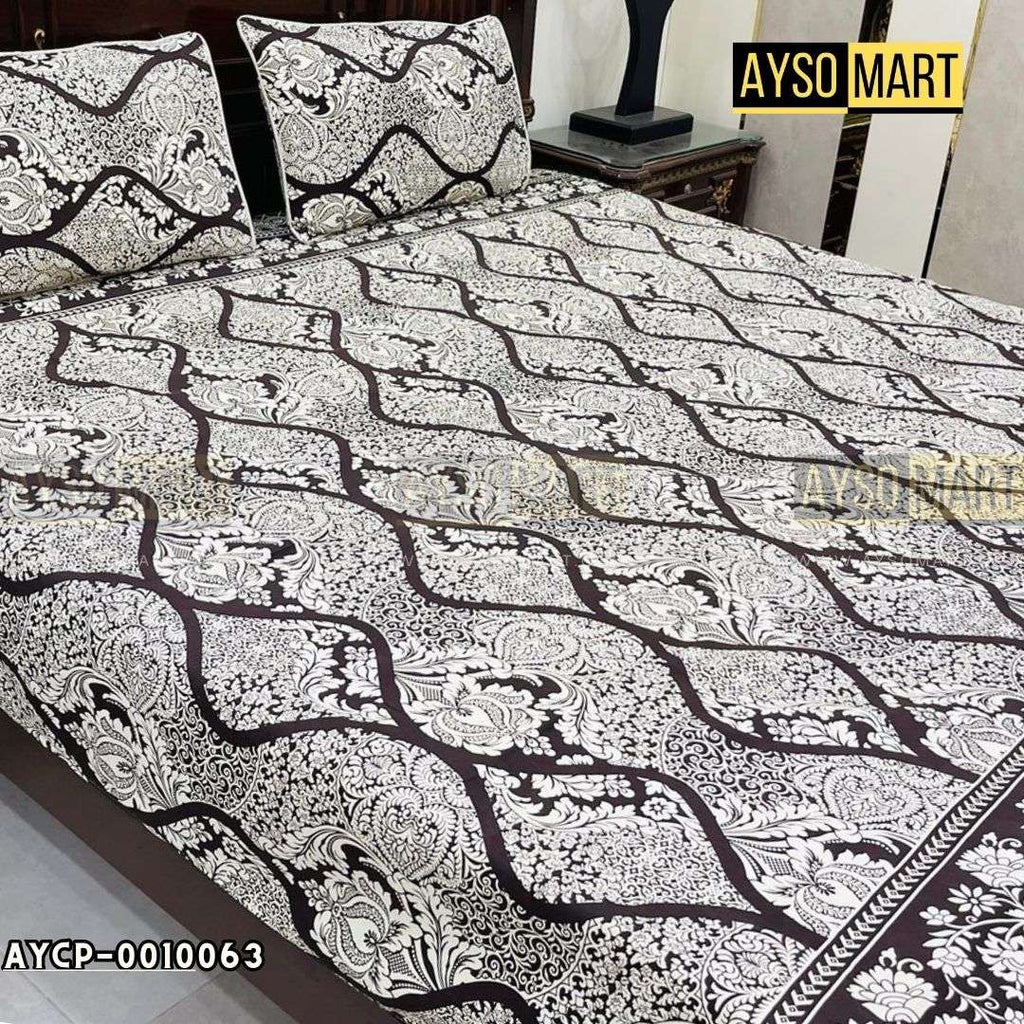 Choco Zag 3D Crystal Cotton Plus Bedsheet AYCP-001063