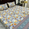 Versace Gold Floral 3D Crystal Cotton Plus Bedsheet AYCP-001070