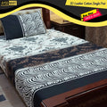 3D Leather Cotton Single Pair Bedsheet AM3DS-00103