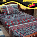 3D Leather Cotton Single Pair Bedsheet AM3DS-00133