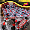 3D Leather Cotton Bedsheet AM3D-00175