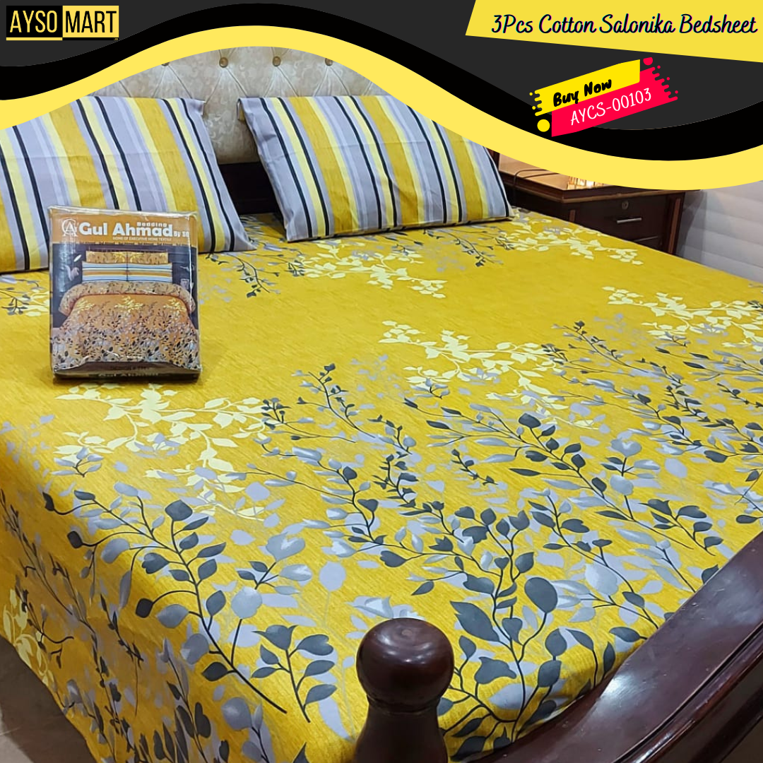 Cotton Salonika Double Bedsheet King Size AYCS-00103