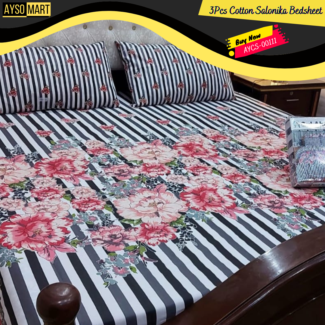 Cotton Salonika Double Bedsheet King Size AYCS-00111