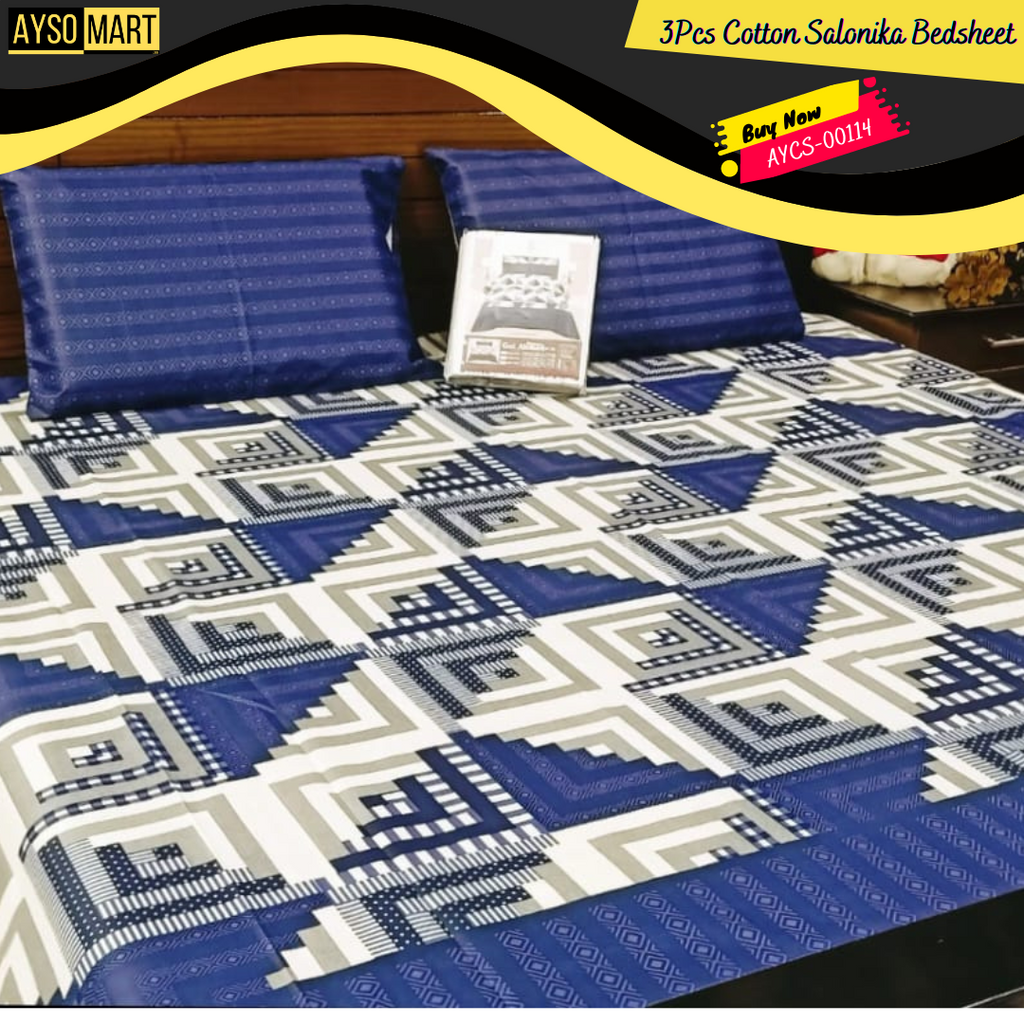 Cotton Salonika Double Bedsheet King Size AYCS-00114