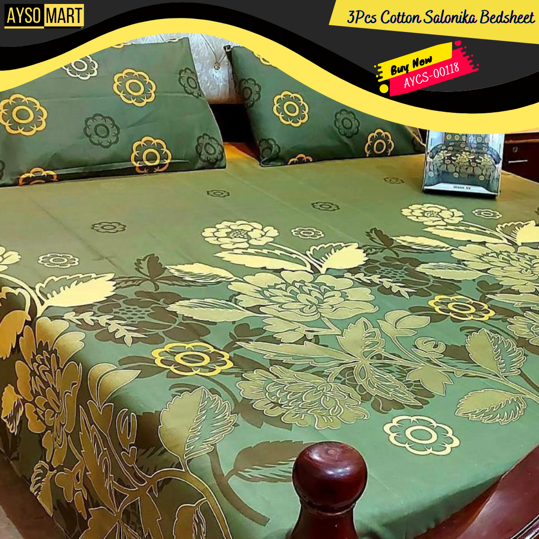 Cotton Salonika Double Bedsheet King Size AYCS-00118