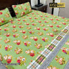 Parrot Meadow 3D Crystal Cotton Plus Bedsheet AYCP-001005